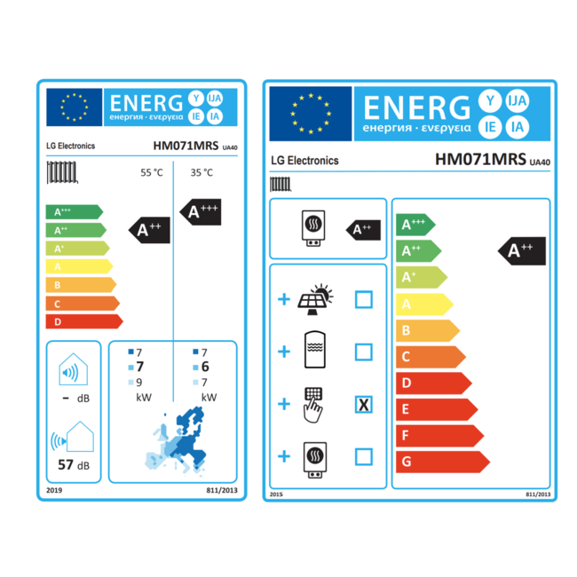 LG Therma-V Monobloc S warmtepomp R32 1 fase 7,0 kW